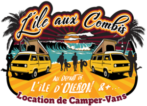 logo - île aux Combis - location van vintage départ de l'île 